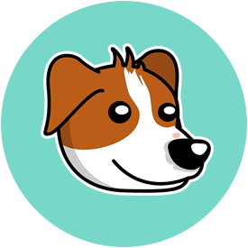 puppy sticker icon